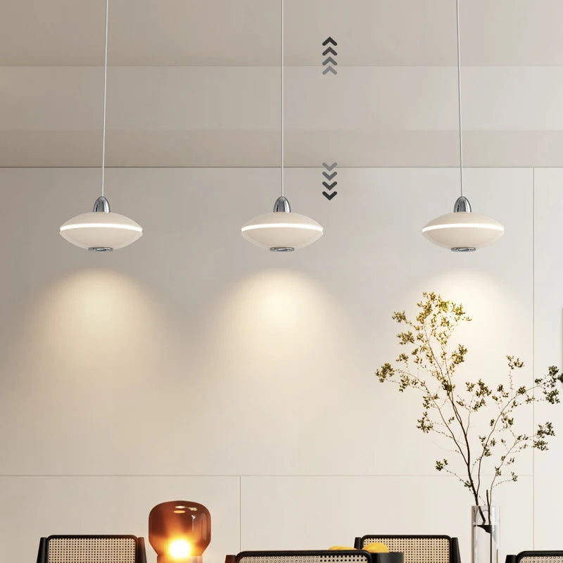 Adjustable minimalist design LED chandelier for modern interiors