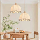 Nordic cotton and linen fabric chandelier