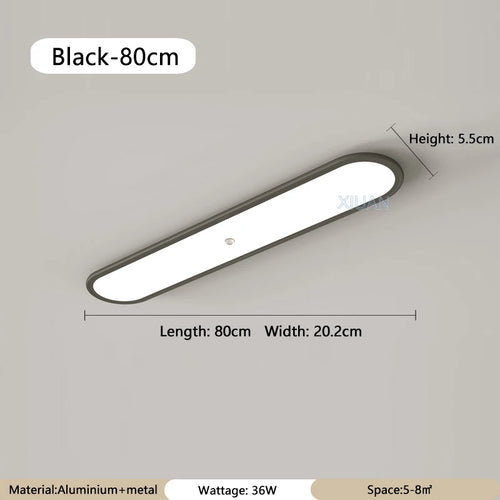 Modern round ceiling light with PIR motion sensor