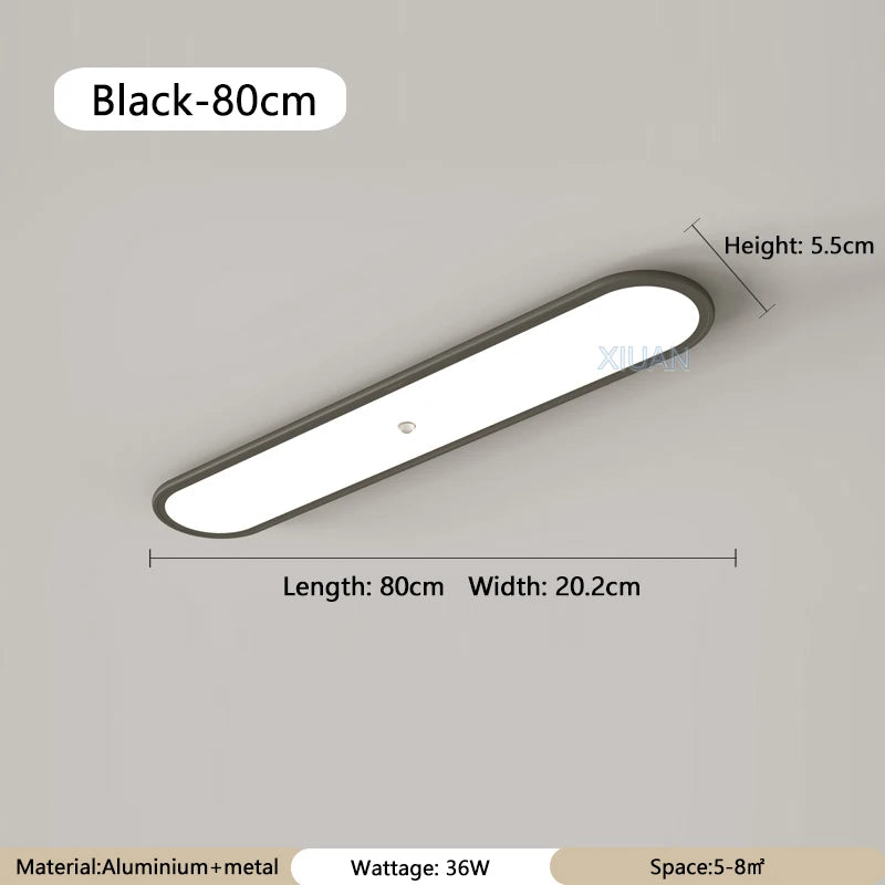 Modern round ceiling light with PIR motion sensor