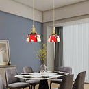 Luminous glass chandelier for Nordic interior decor