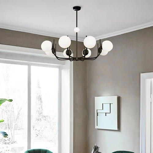Modern LED pendant chandelier for indoor lighting - vue 6 sur 6