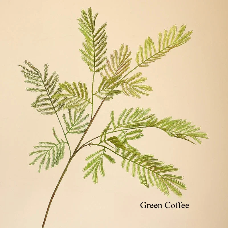 Artificial mimosa plant for rustic decor and photography accessories