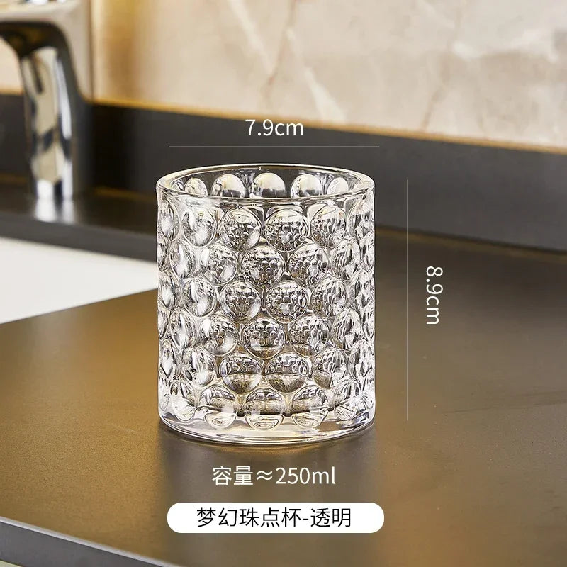 glass mouthwash cup bathroom accessories - vue 10 sur 13