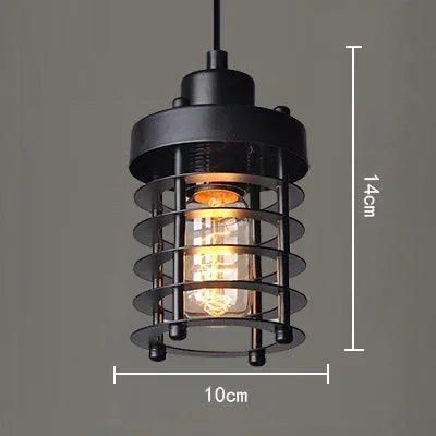 Vintage industrial nordic style iron pendant light