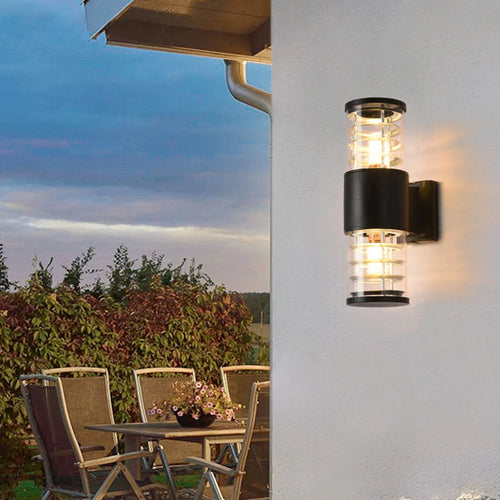 10.5x20cm E27 outdoor pathway light waterproof ABS garden lamp post no bulb - vue 4 sur 6