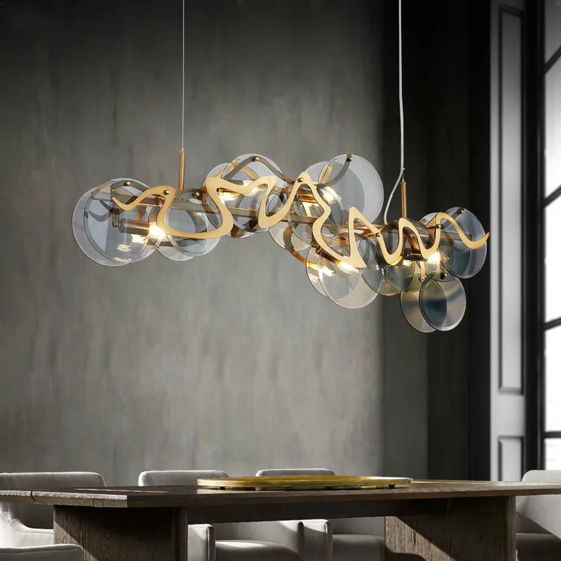 Nordic gold creative chandelier for hotel