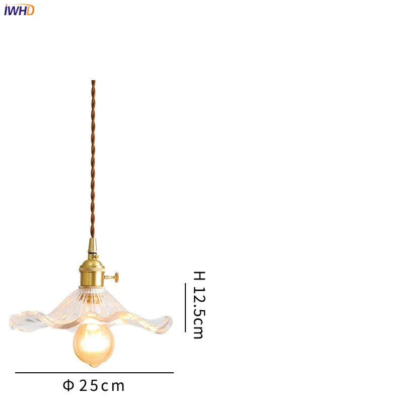 Coloured glass pendant light in nordic style for modern interiors - vue 13 sur 13