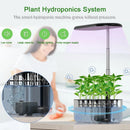 smart hydroponic growing system with automatic grow light