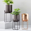 creative metal flower pot stand for indoor plants
