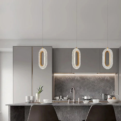 Modern geometric crystal chandelier for interior decoration - vue 6 sur 10