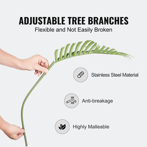 Artificial palm plant indoor decoration with anti-tip protection - vue 9 sur 9