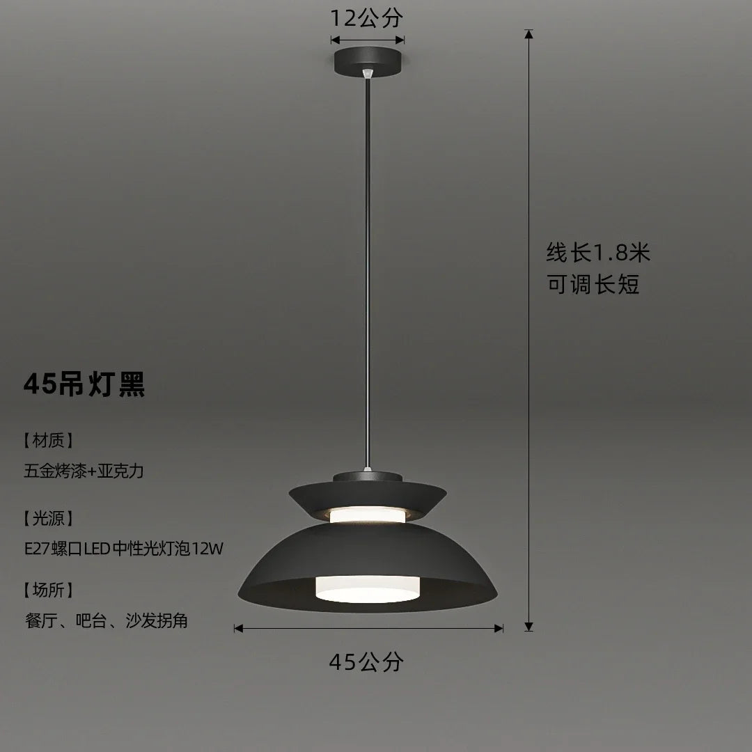 Modern Danish design wabi-sabi pendant light for contemporary spaces - vue 10 sur 11
