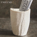 luxury ceramic bathroom set with elegant accessories