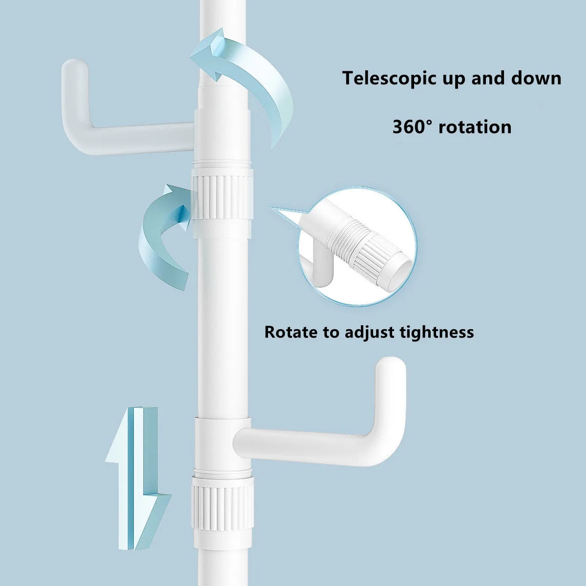 vertical clothes storage rack for home - vue 3 sur 12