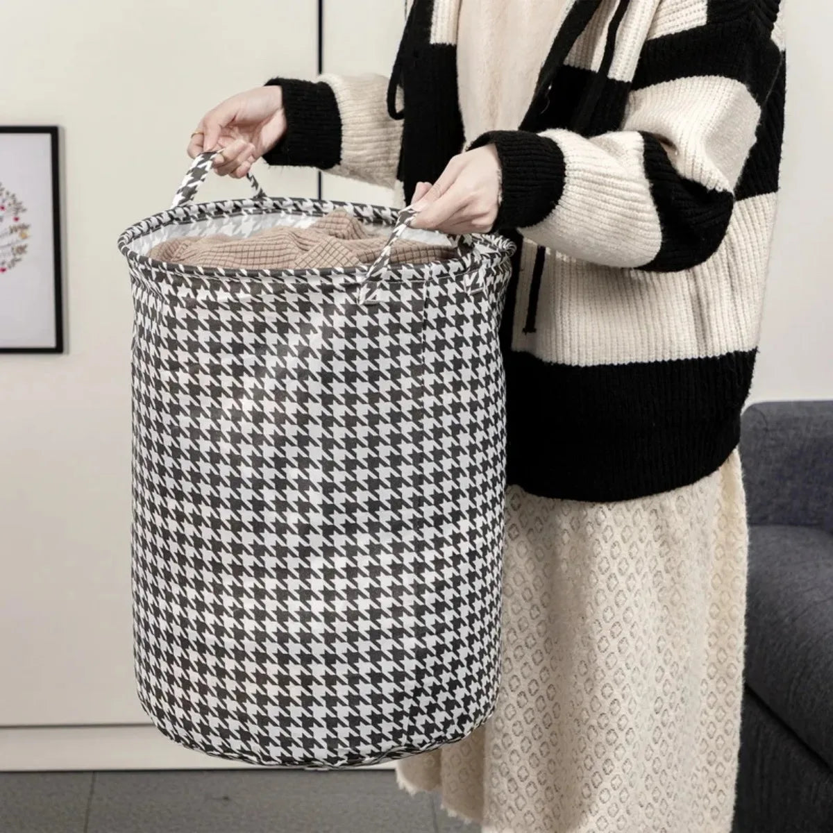 foldable basket for laundry, toys, storage for children and dormitories