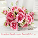 Artificial silk peonies for elegant and refined décor