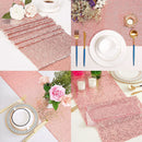 Gold sequin table runner for party decoration