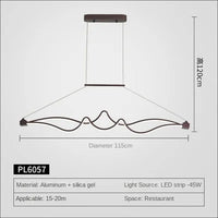 Simple and modern aluminium lamp for indoor lighting
