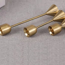 Gold metal candle holder for parties and weddings