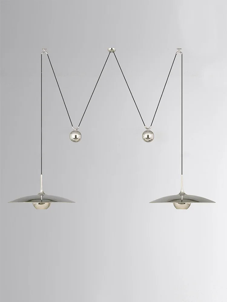 Postmodern adjustable LED pendant light - vue 4 sur 14