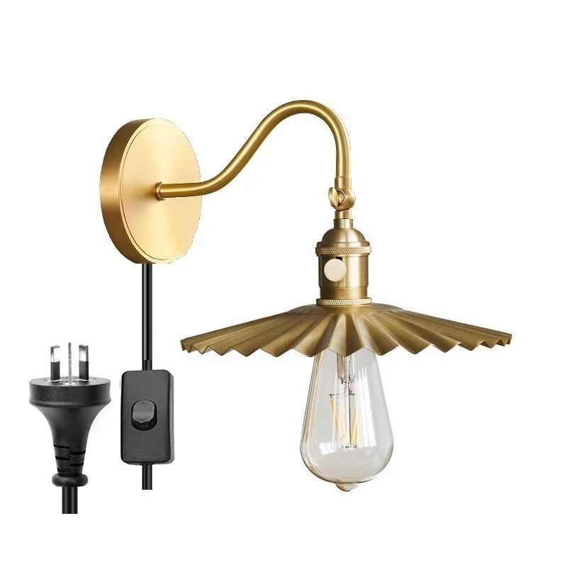 Modern adjustable copper LED wall light - vue 12 sur 23