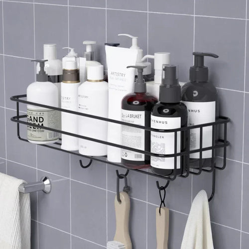 Japanese style wrought iron shelf wall storage rack - vue 14 sur 19