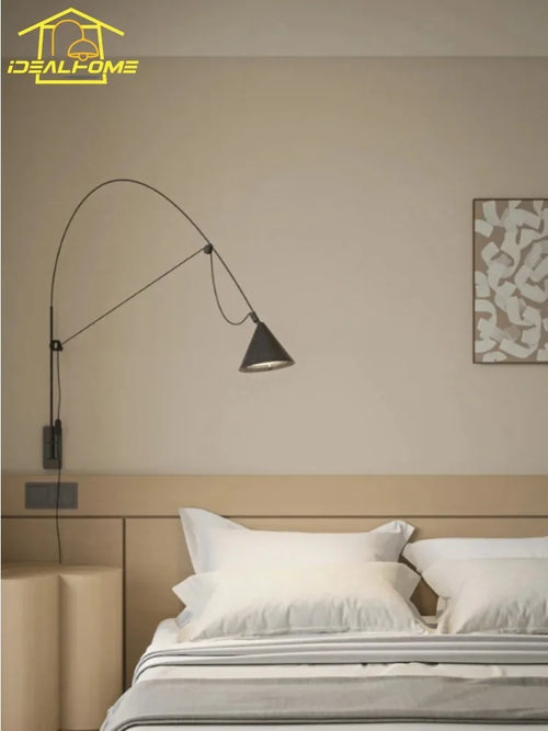Minimalist vertical industrial stainless steel wall light