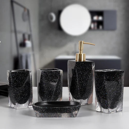 five-piece modern and practical bathroom set - vue 8 sur 8