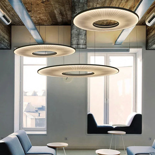 Modern fabric pendant light for elegant interiors - vue 4 sur 15