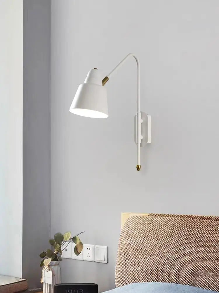 modern wall light with swing arm for elegant interior