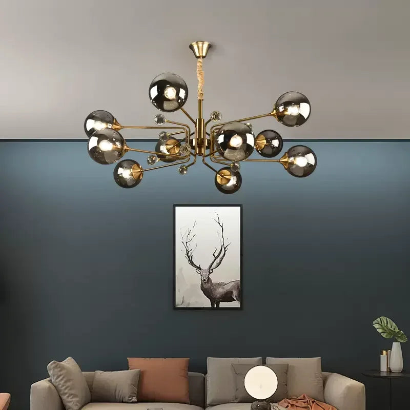 Minimalist modern magic bean chandelier for decorative interiors