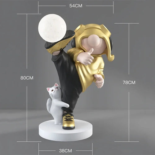 Modern astronaut desk lamp decorative resin sculpture