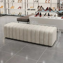 modern design shoe bench with soft and comfortable footrest