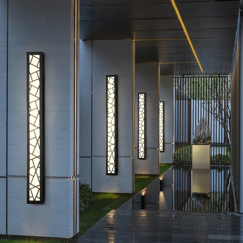 Chinese style LED wall light warm light 3000K acrylic metal