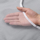 foldable laundry bag with hook for convenient storage