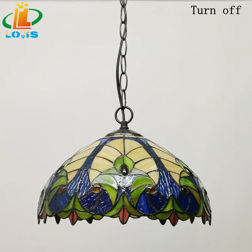 Nordic retro glass chandelier for café lighting - vue 7 sur 6