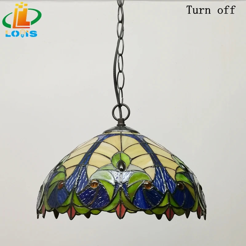 Nordic retro glass chandelier for café lighting - vue 6 sur 6