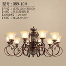 Nordic vintage-style chandelier for elegant indoor lighting