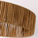 Southeast Asian style rattan pendant light with adjustable cord