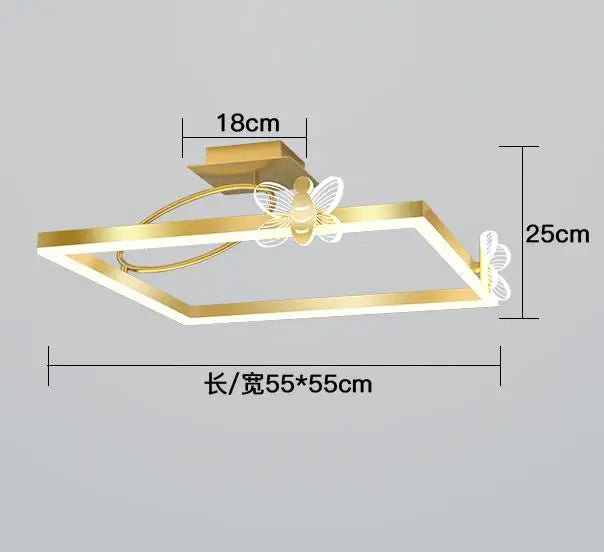 Round LED ceiling light for modern indoor lighting