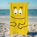 serviette de plage barbapapa cartoon douce séchage rapide