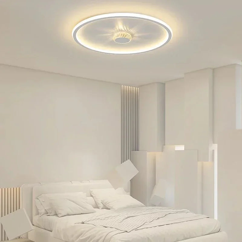 Modern LED ceiling light for elegant and contemporary interior decor - vue 5 sur 10