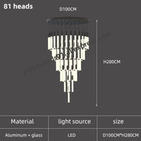 Modern ceiling light with LED lighting for elegant interiors