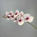 Decorative artificial butterfly orchid flowers in cotton and silicone