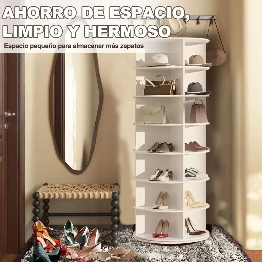 360 degree rotating shoe organizer