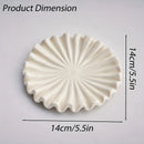 Elegant ceramic jewellery tray with modern scalloped design