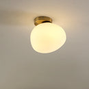 Modern ceiling light with white acrylic shade for dining room and home decor