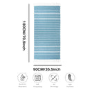 Absorbent Turkish beach towel with stripes and fringes, cotton