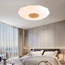 Minimalist solid wood LED ceiling light star diamond